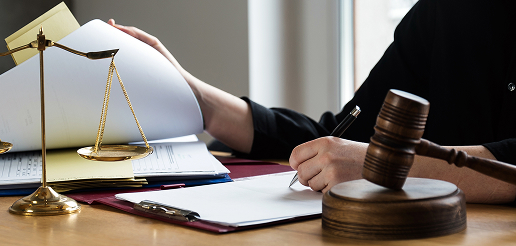 attorney with gavel and scale
